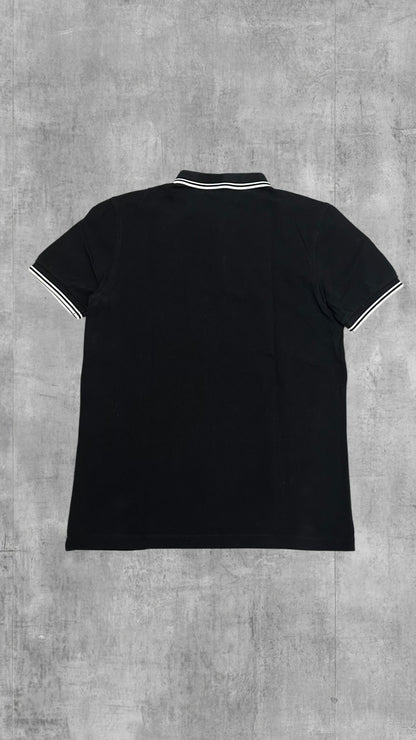 Fred Perry Polo Shirt Schwarz Weiß M