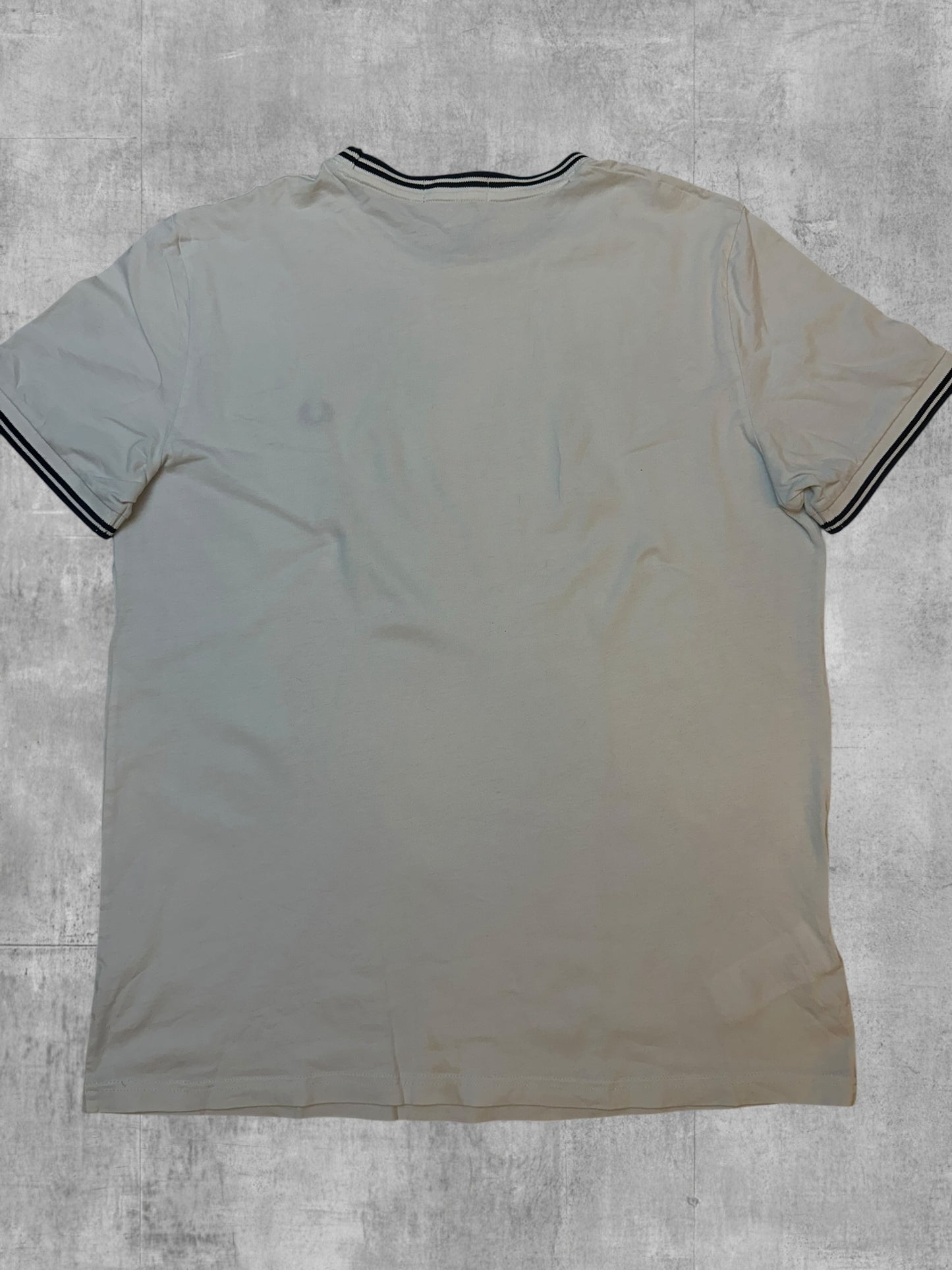 Fred Perry T-shirt Weiß Schwarz L