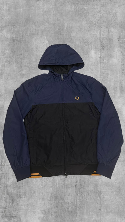 Fred Perry Regenjacke, Übergangsjacke Navy Blau Schwarz S