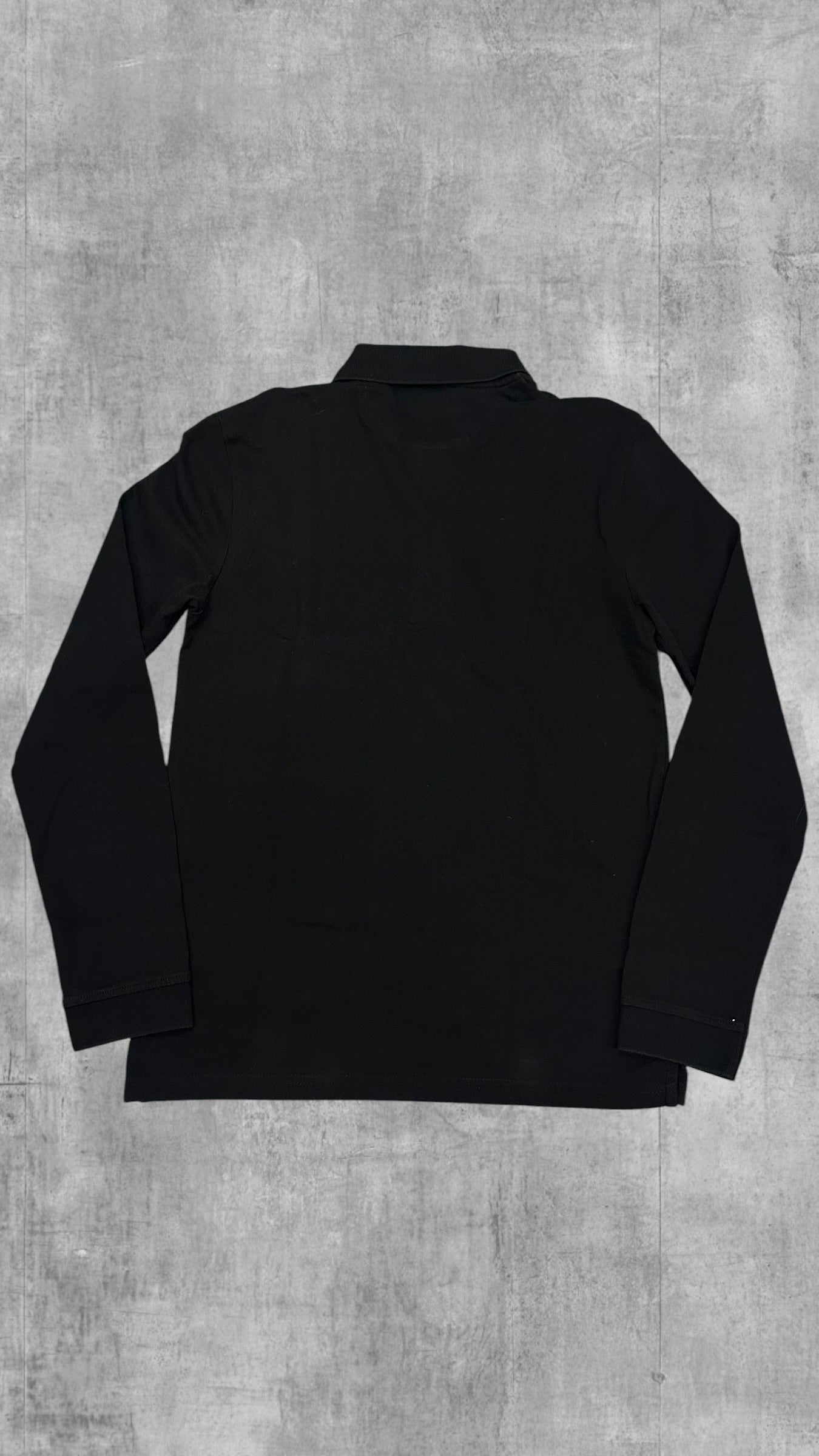 Lyle & Scott Langarm Polo Shirt Schwarz S