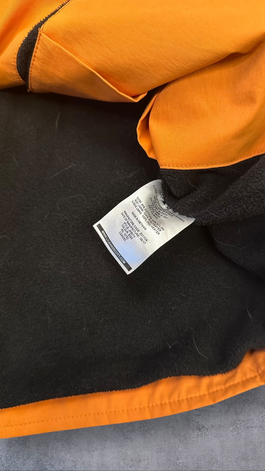 Lyle & Scott Regenmantel Orange L