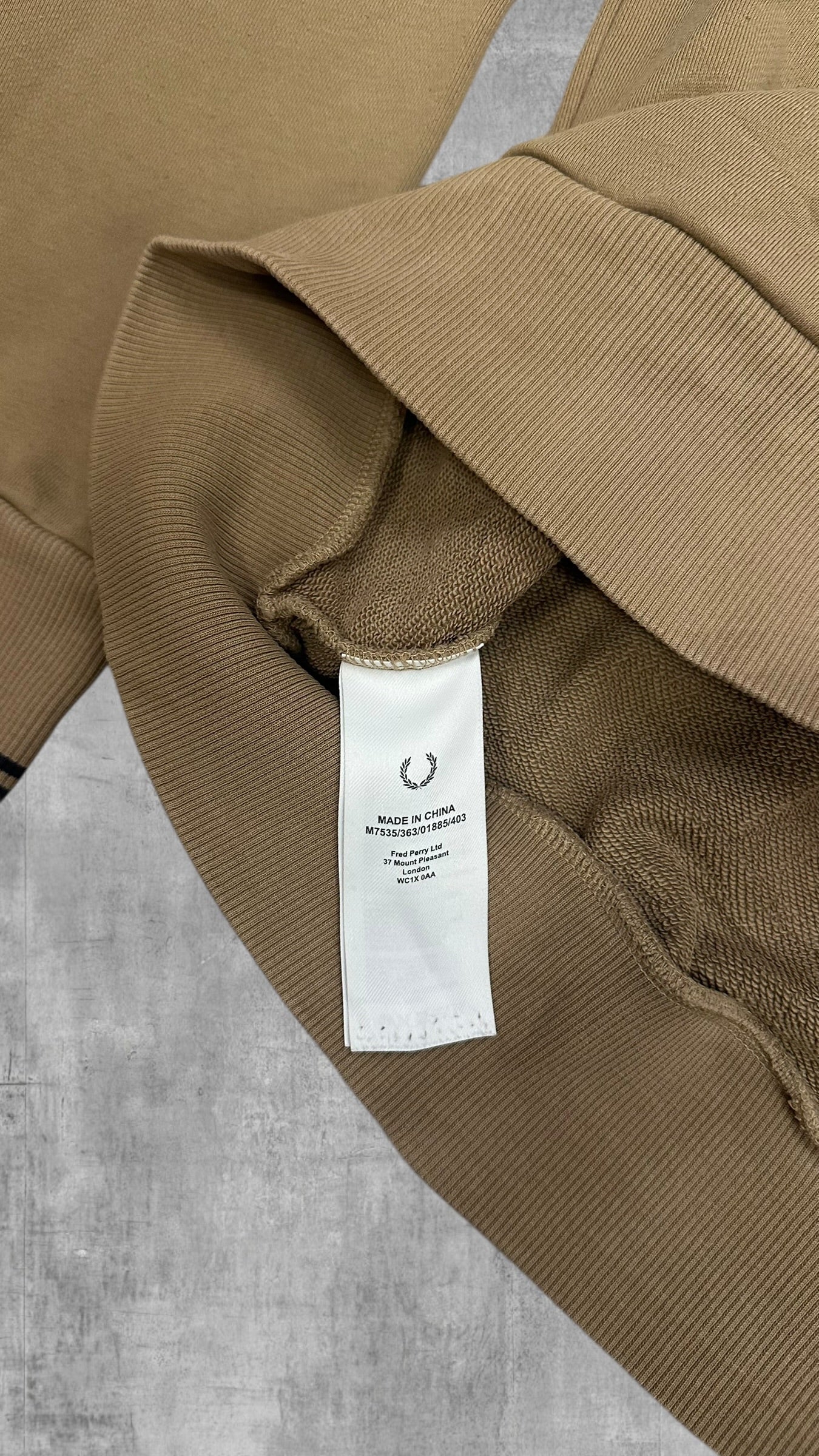 Fred Perry Sweatshirt Beige Braun XL