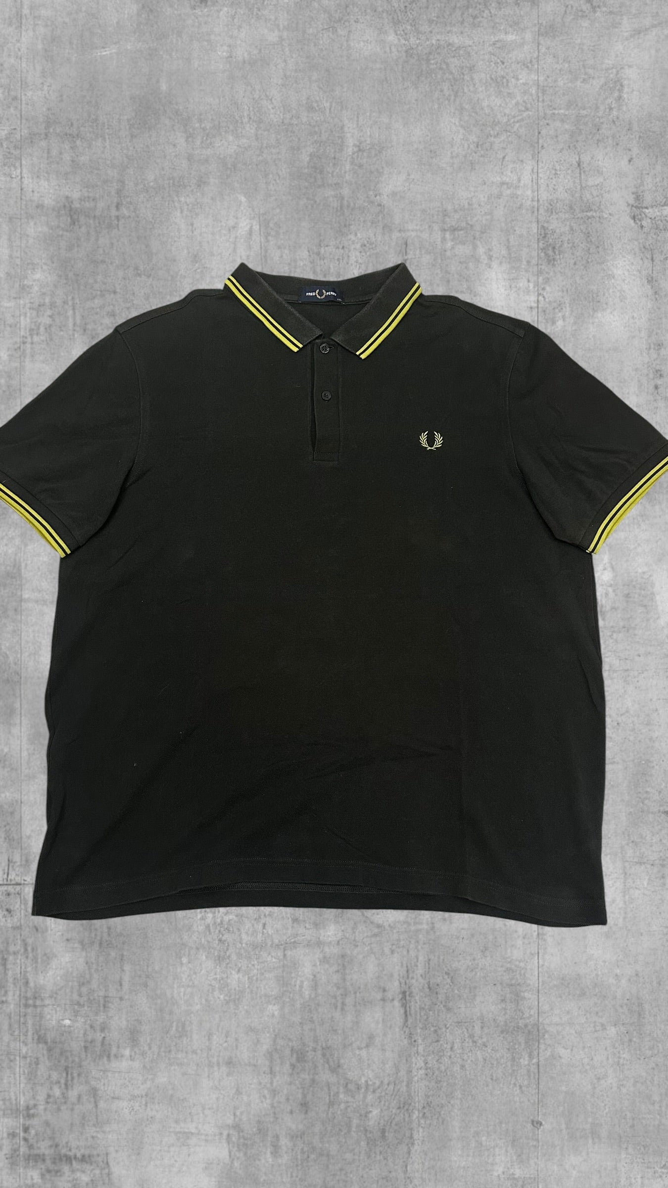 Fred Perry Polo Shirt Schwarzgrün XXL