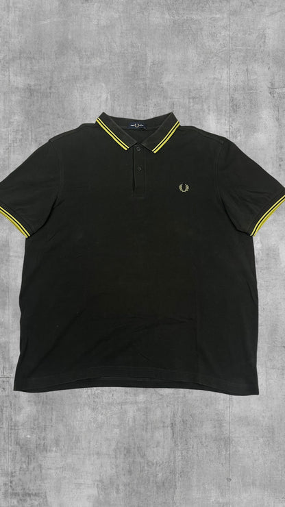 Fred Perry Polo Shirt Schwarzgrün XXL