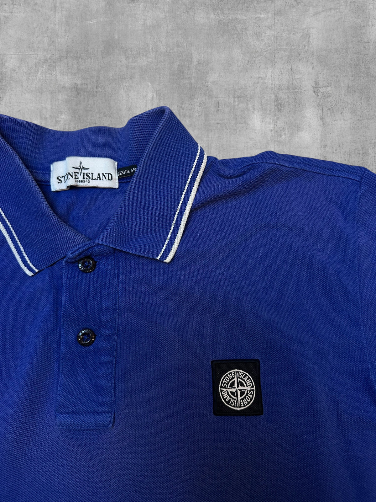 Stone Island Vintage Polo Shirt Blau M