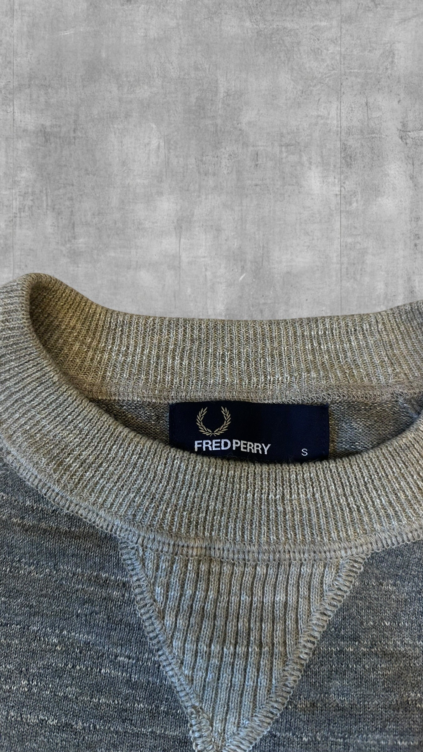 Fred Perry Sweatshirt Sweater Pullover Hoodie Grau S