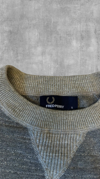 Fred Perry Sweatshirt Sweater Pullover Hoodie Grau S