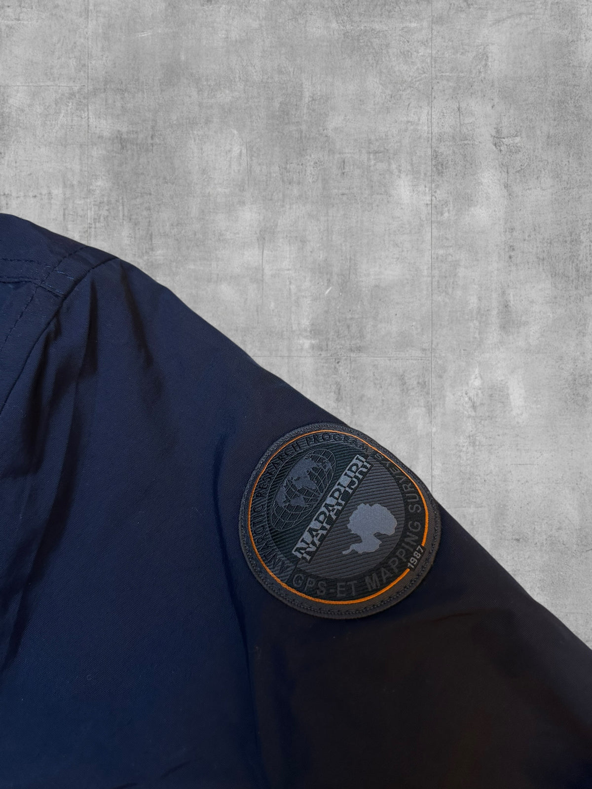 Napapijri Daunen Windbreaker Regenjacke Navy Blau S