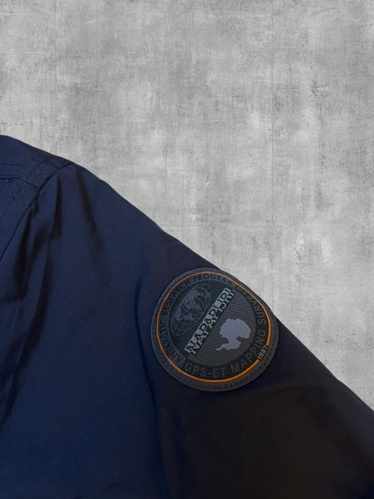 Napapijri Daunen Windbreaker Regenjacke Navy Blau S