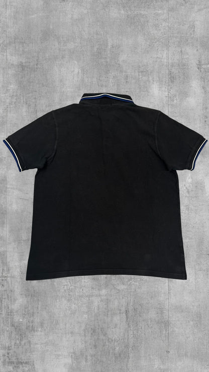 Fred Perry Polo Shirt Schwarz Blau Weiß XL Slim Fit