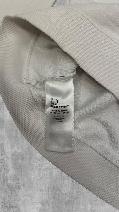 Fred Perry Sweatshirt Weiß Schwarz M