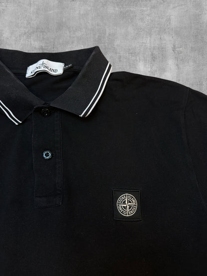 Stone Island Polo Shirt Schwarz XL Slim Fit