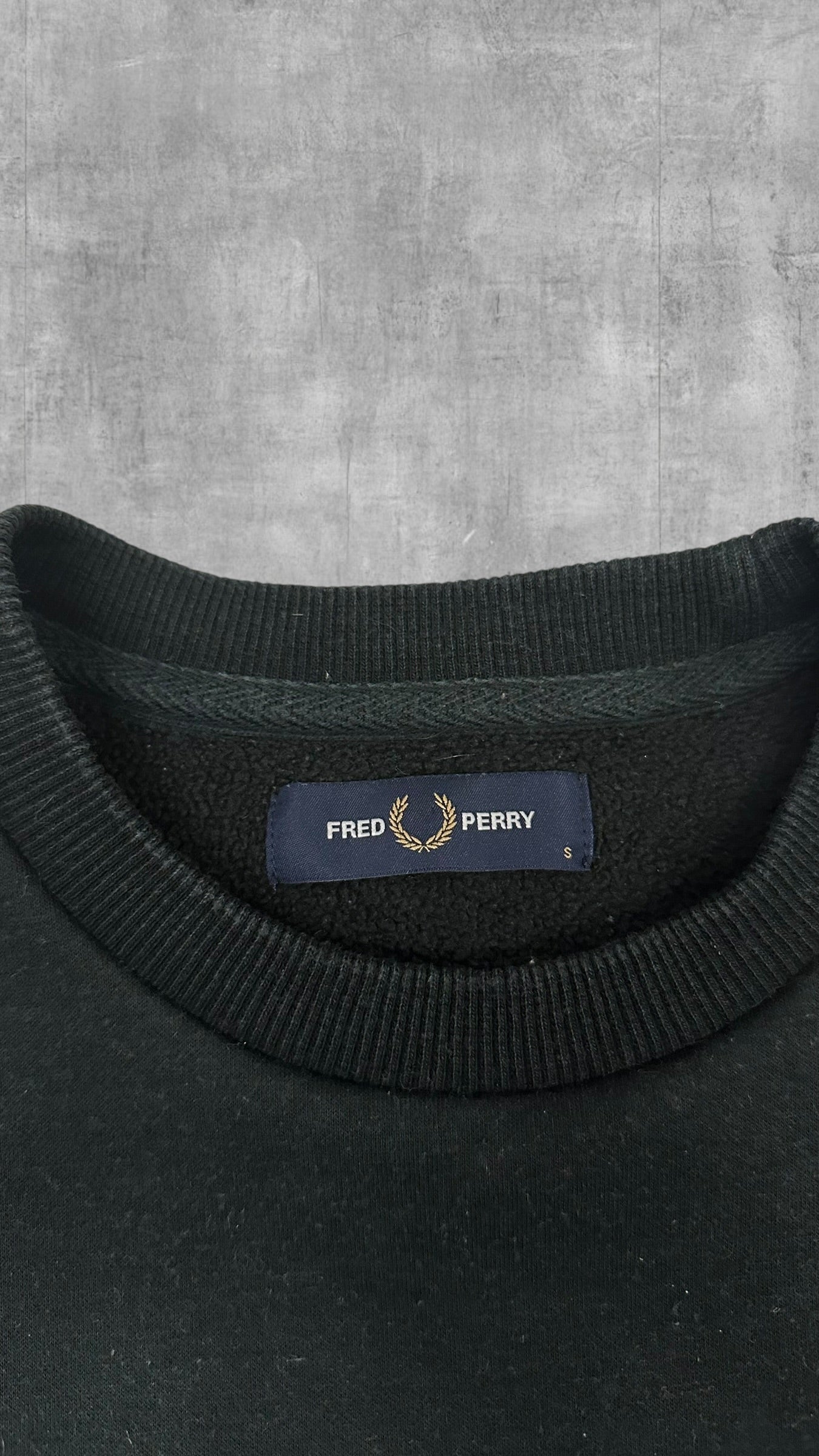 Fred Perry Sweatshirt Schwarzgrün S