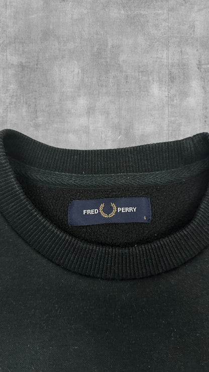 Fred Perry Sweatshirt Schwarzgrün S