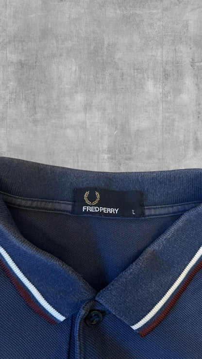 Fred Perry Polo Hemd Shirt Navy Blau L