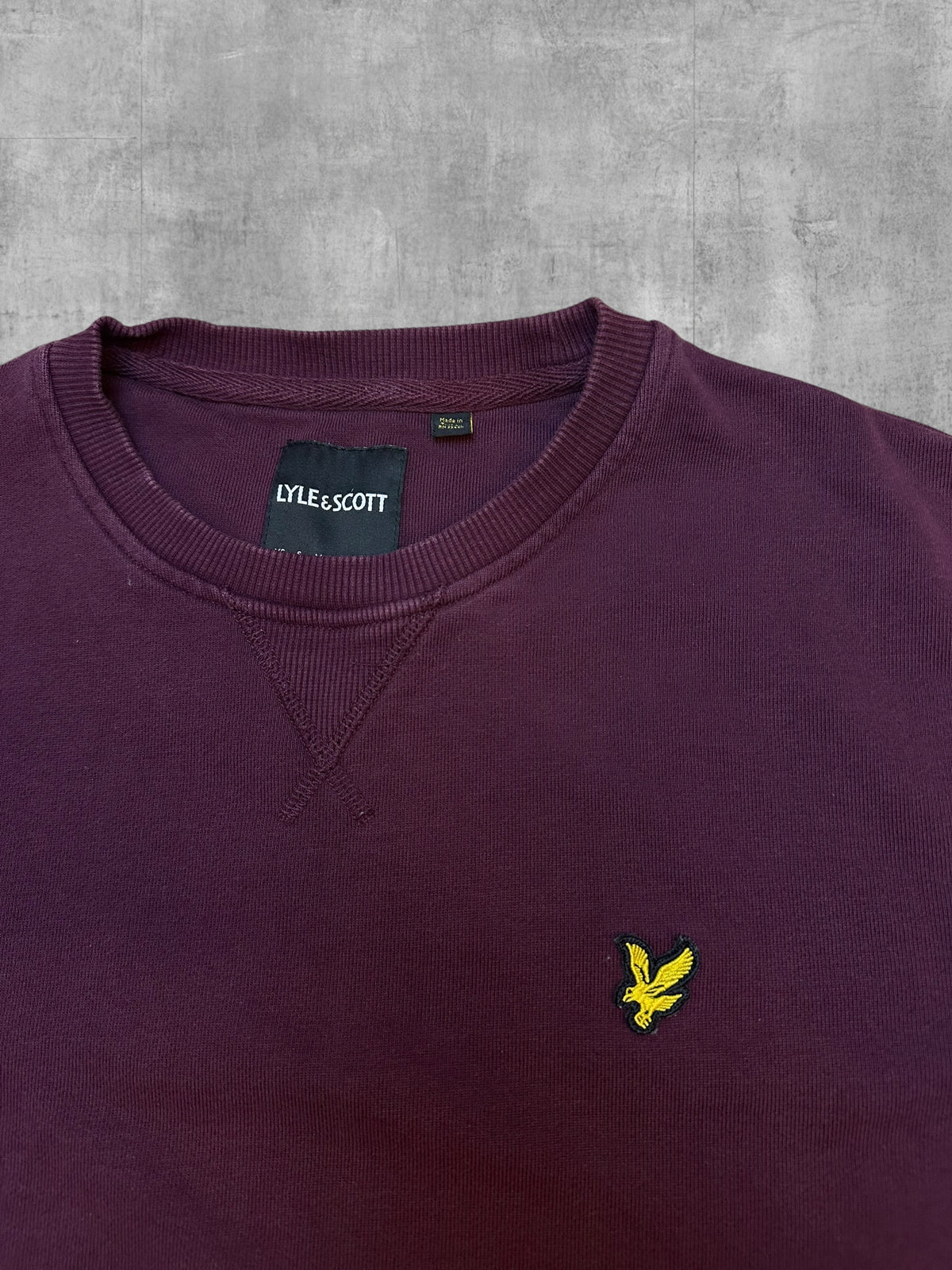 Lyle & Scott Sweatshirt Weinrot M
