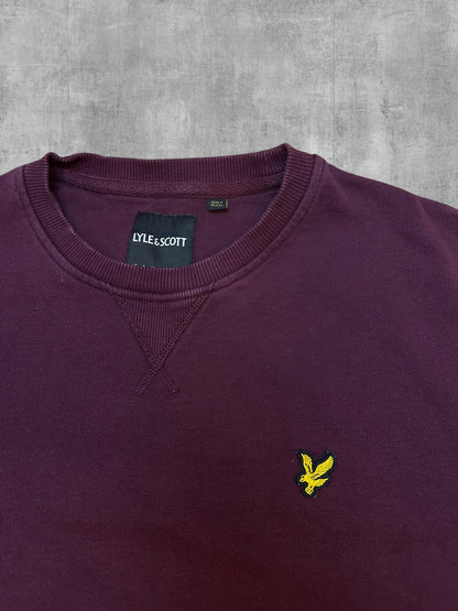 Lyle & Scott Sweatshirt Weinrot M
