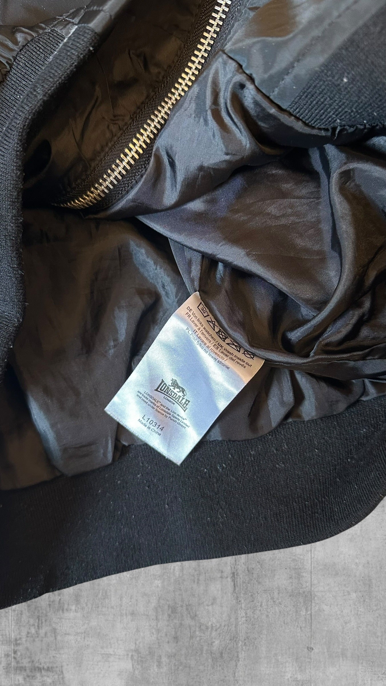 Lonsdale London Windbreaker Schwarz S