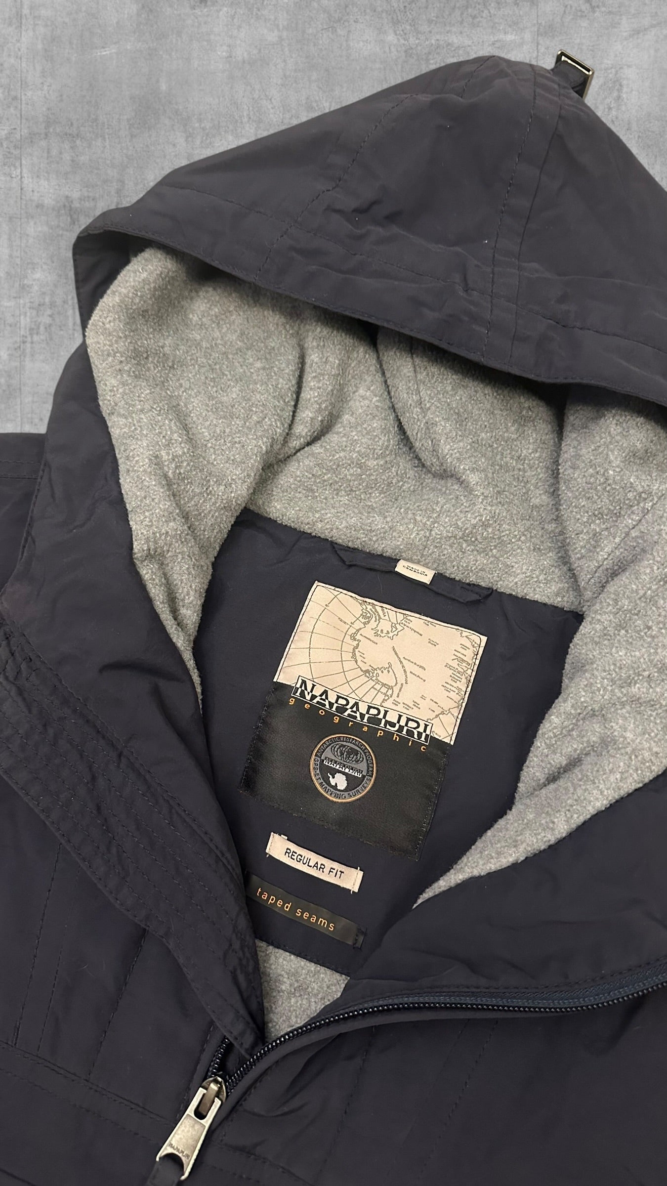 Napapijri Windbreaker gefüttert Regenjacke Navy Blau XL