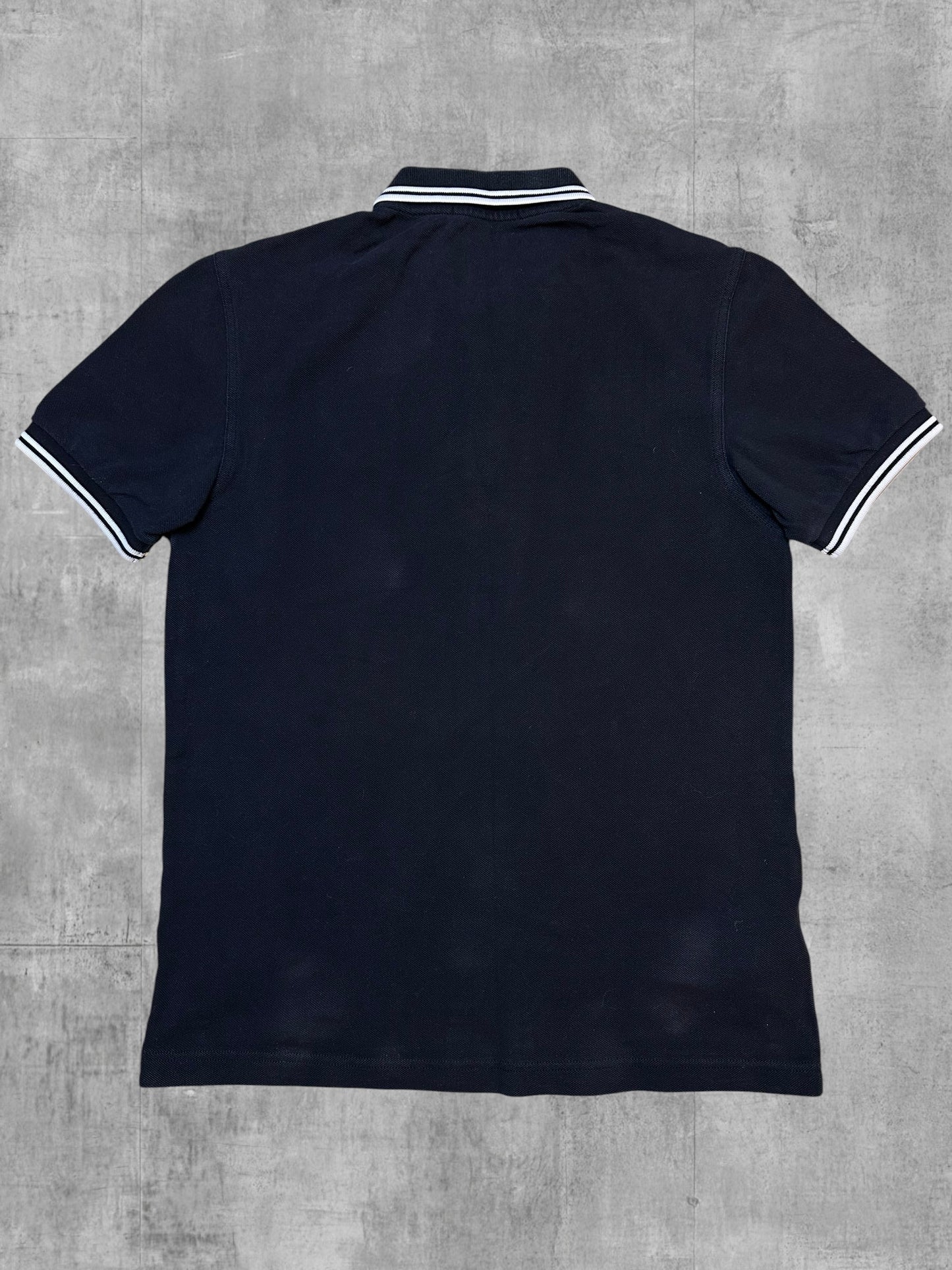 Fred Perry Polo Shirt Schwarz Weiß S