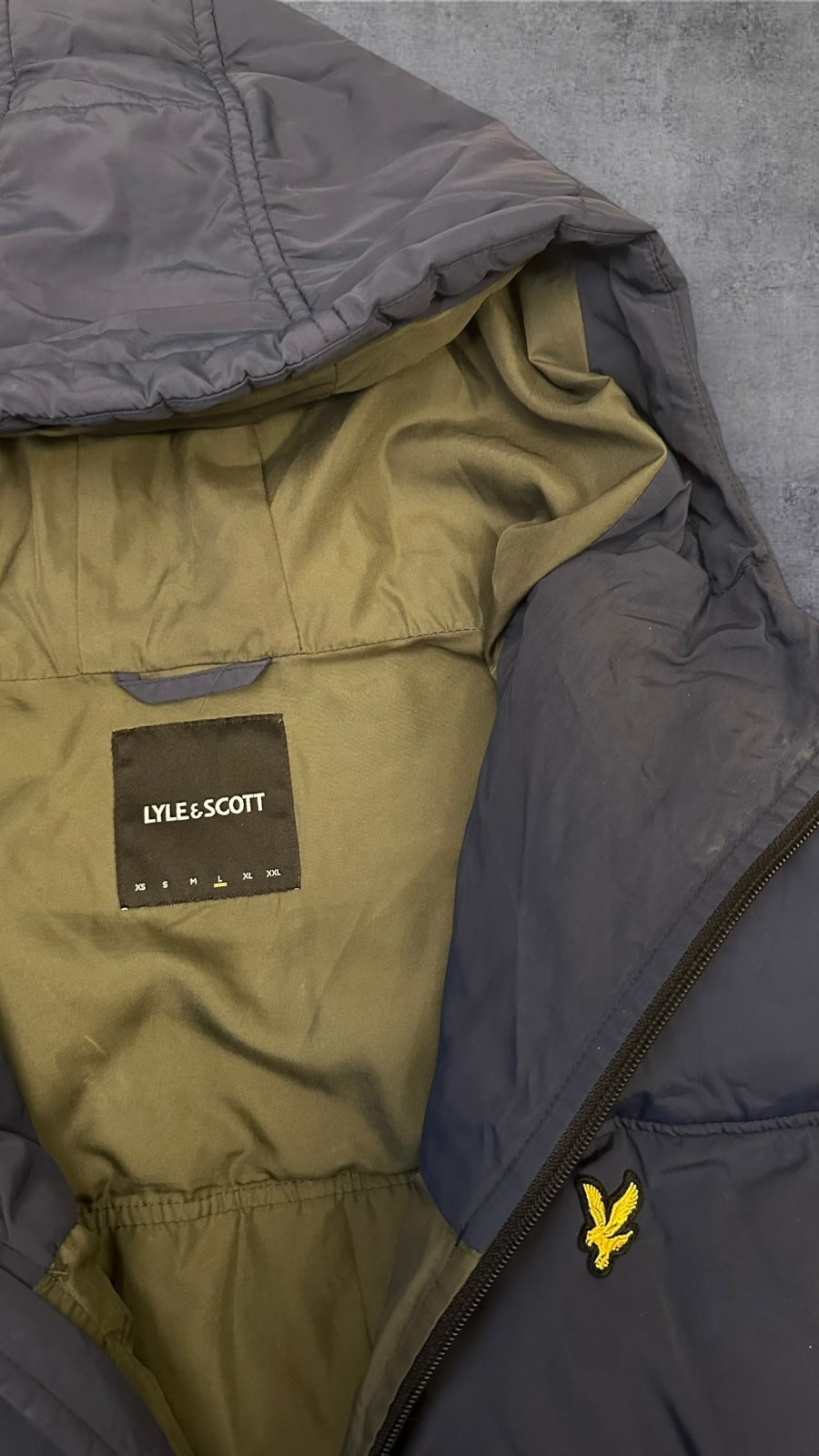 Lyle & Scott Pufferjacke Winterjacke Navy Blau L