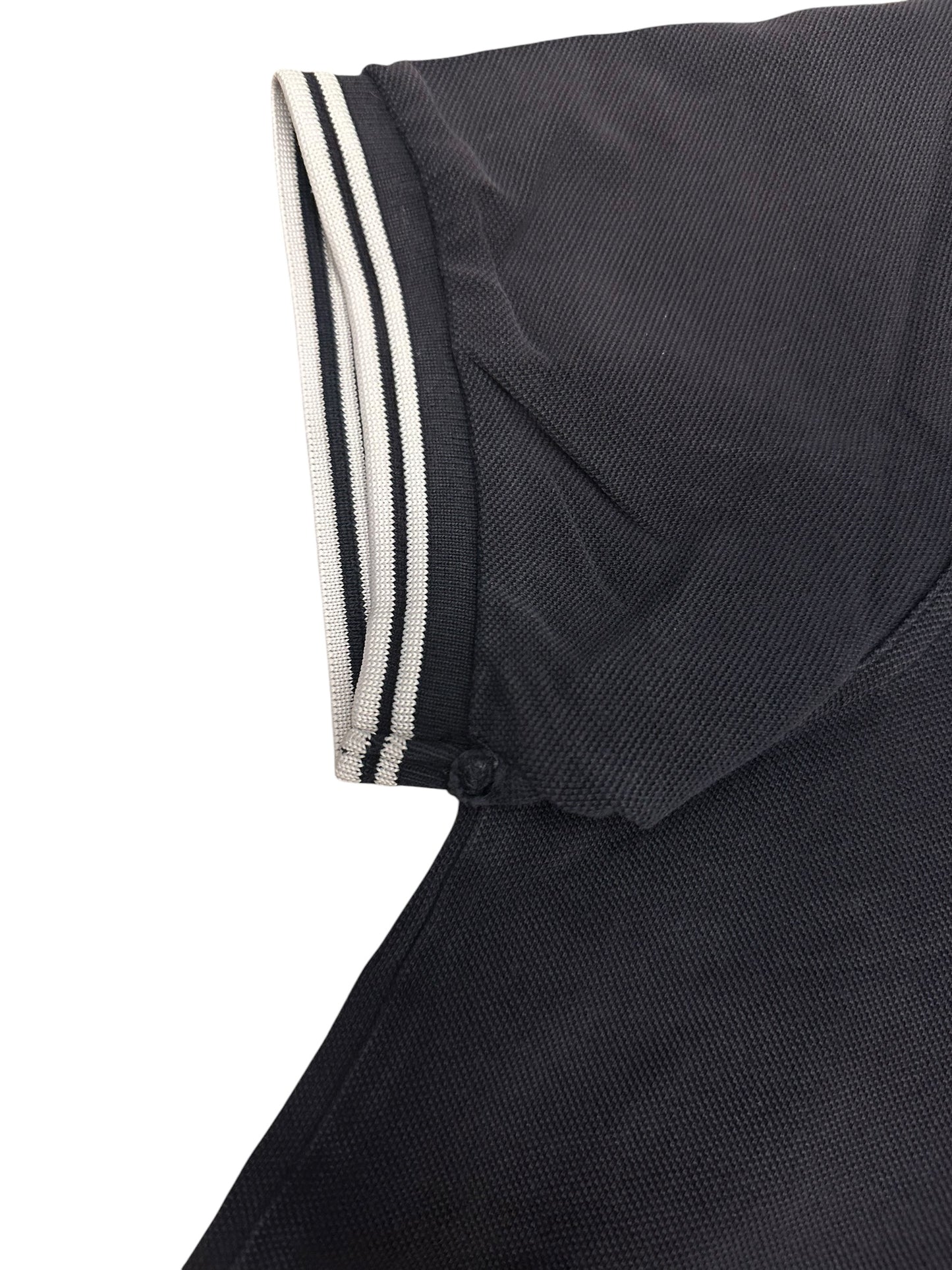Fred Perry Polo Shirt Schwarz Weiß L