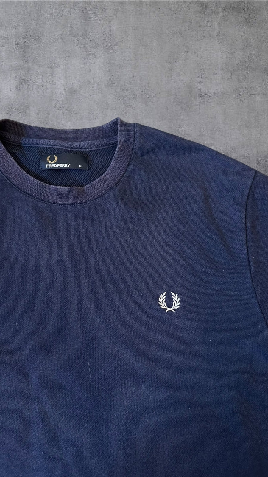 Fred Perry Sweatshirt Navy Blau M