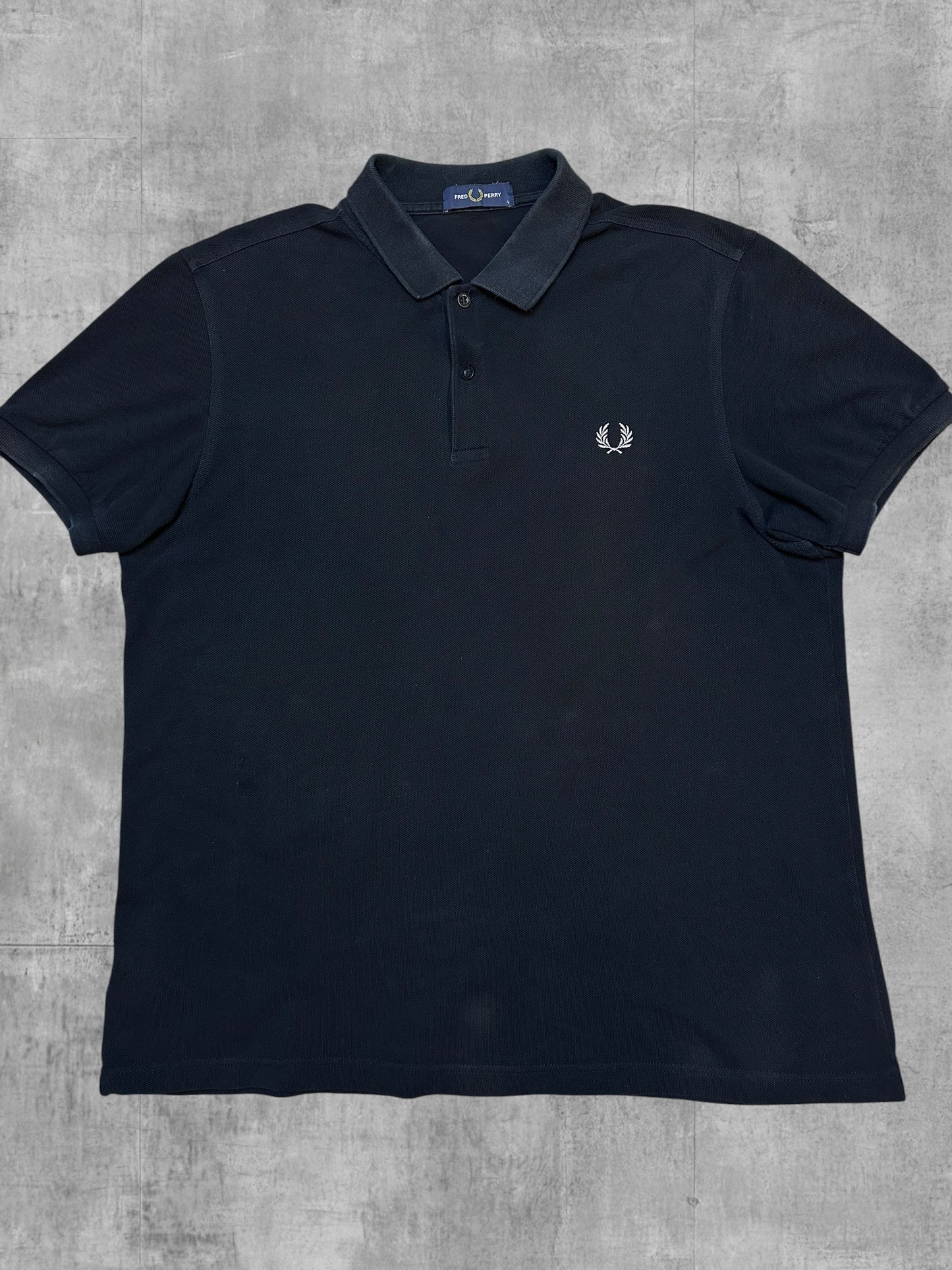 Fred Perry Polo Shirt Schwarz L