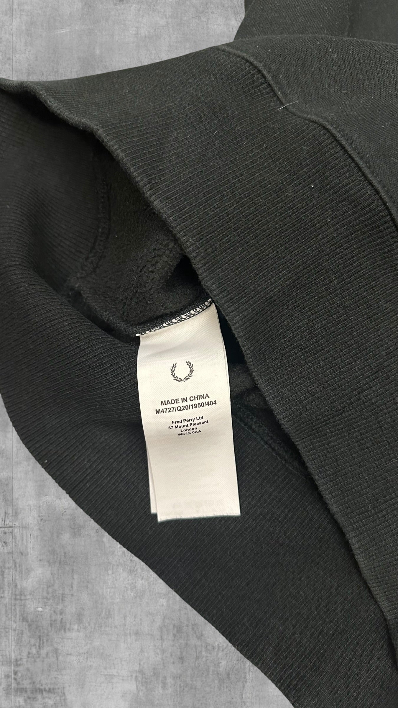 Fred Perry Sweatshirt Schwarzgrün S