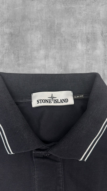 Stone Island Polo Shirt Schwarz XL Slim Fit