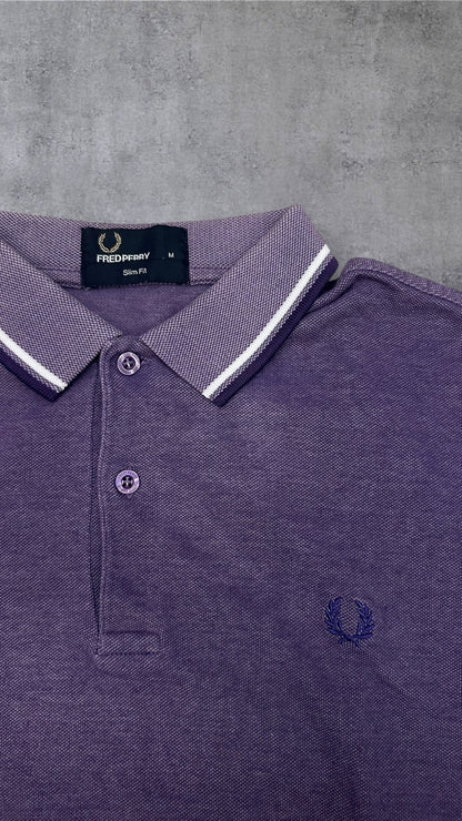 Fred Perry Polo Shirt Lila M Slim Fit