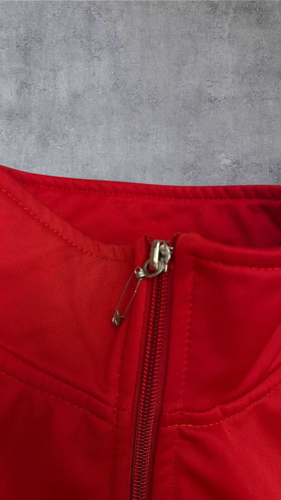 Fred Perry Vintage Trainingsjacke Taped Zip Jacke Rot L