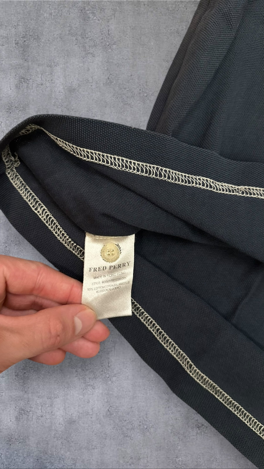 Fred Perry Polo Shirt Grau S