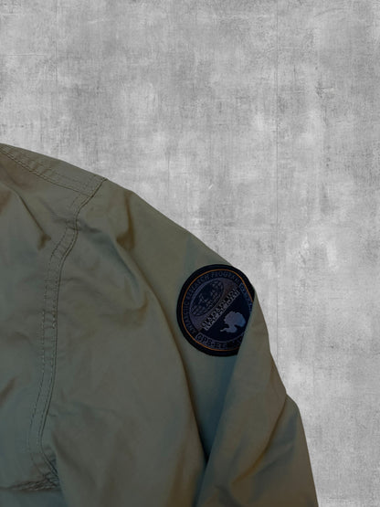 Napapijri Rain Jacket Windbreaker Khaki XL