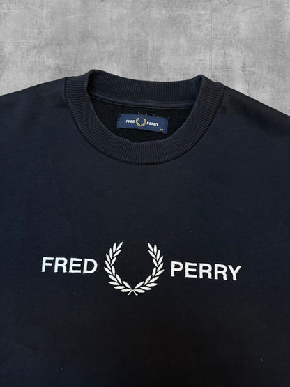 Fred Perry Sweatshirt Schwarz XS