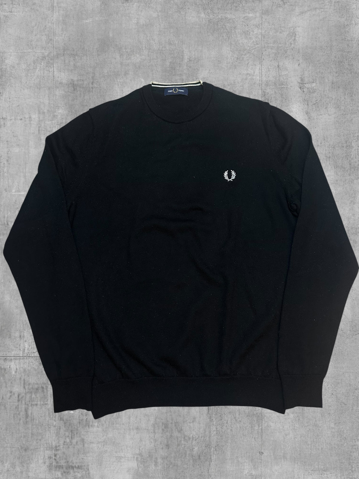 Fred Perry Sweatshirt Schwarz L