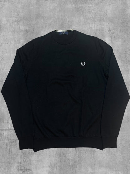 Fred Perry Sweatshirt Schwarz L