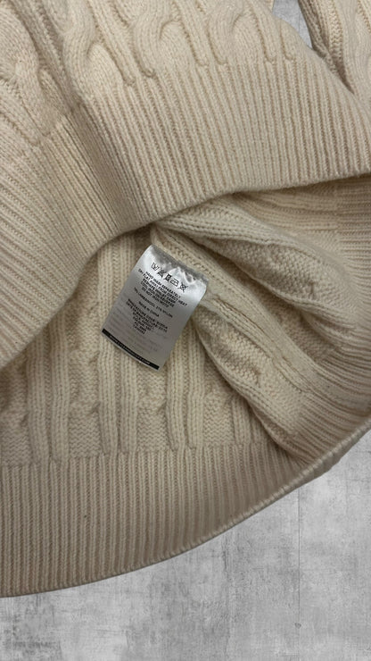 Lyle & Scott Knit Sweater Sweatshirt Beige Creme Weiß L