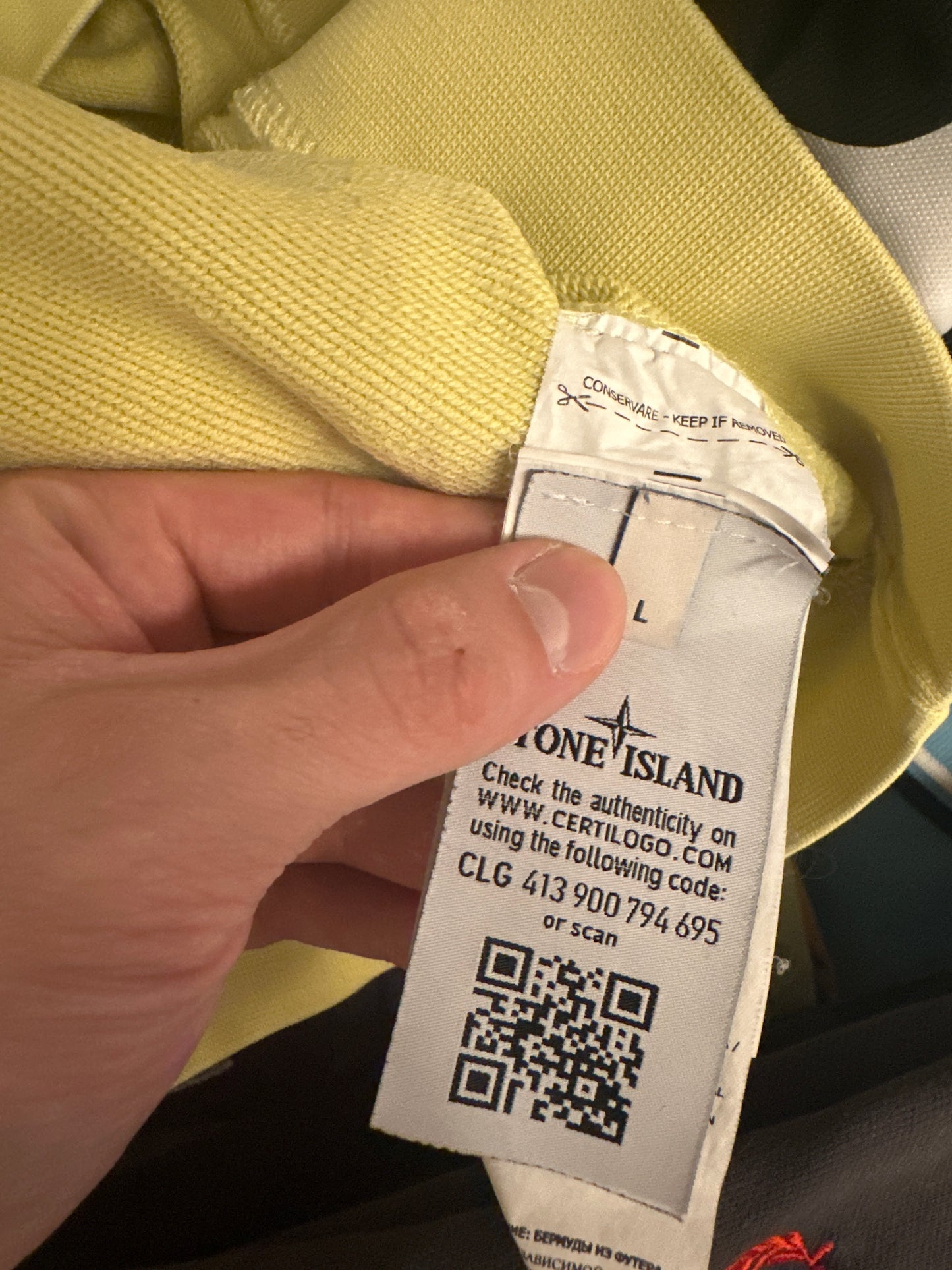 Stone Island Sweatshirt Gelb M