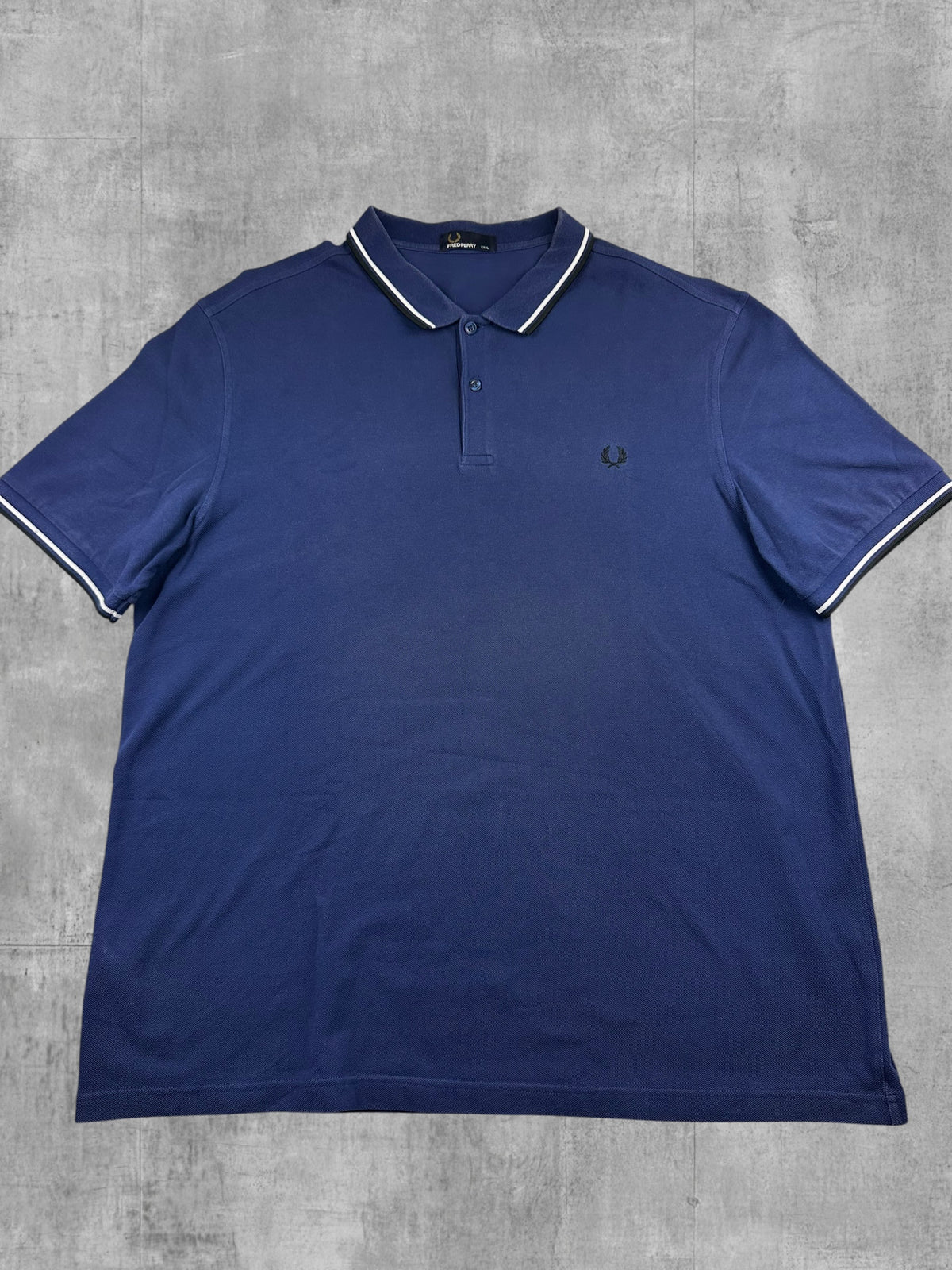 Fred Perry Polo Shirt Navy Blau Schwarz Weiß 3XL