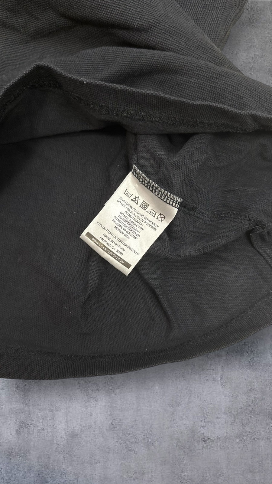 Lyle & Scott Polo Shirt Schwarz S