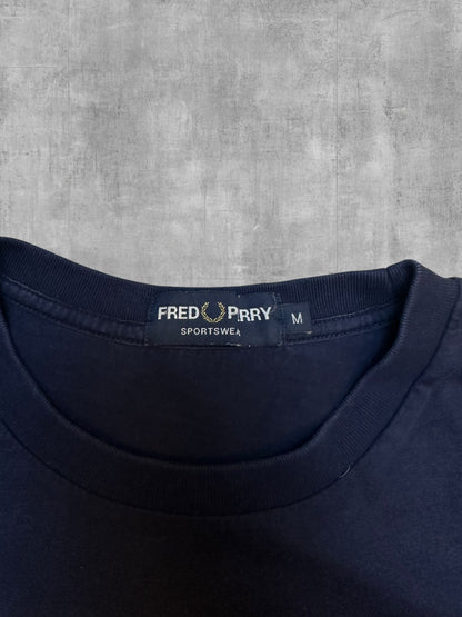 Fred Perry T-shirt Navy Blau Weiß Schwarz M
