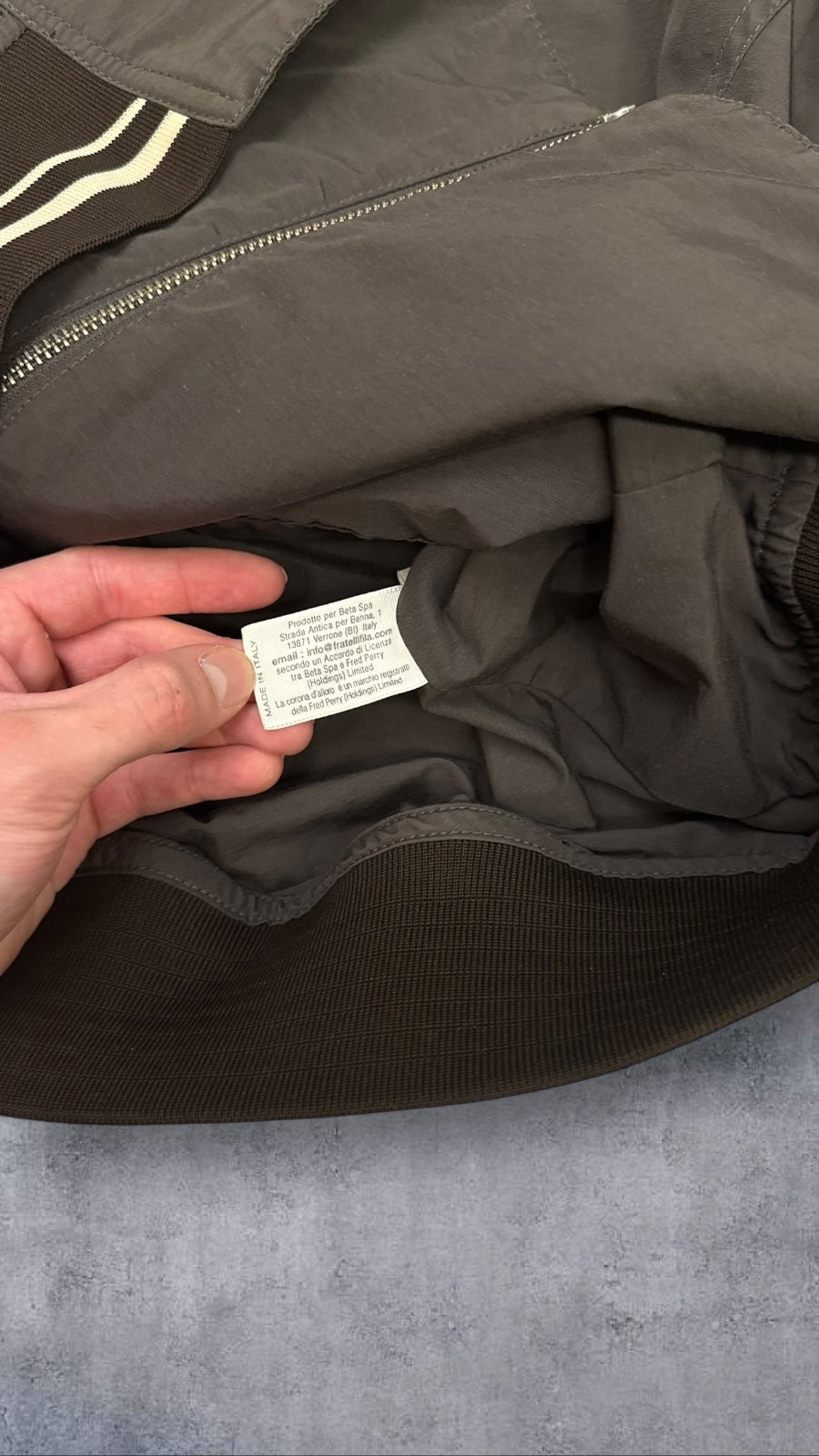 Fred Perry Bomberjacke Grau XL