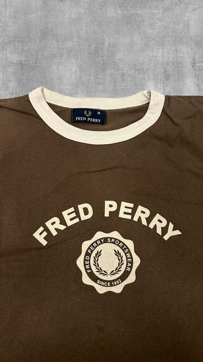 Fred Perry Vintage T-Shirt Braun M