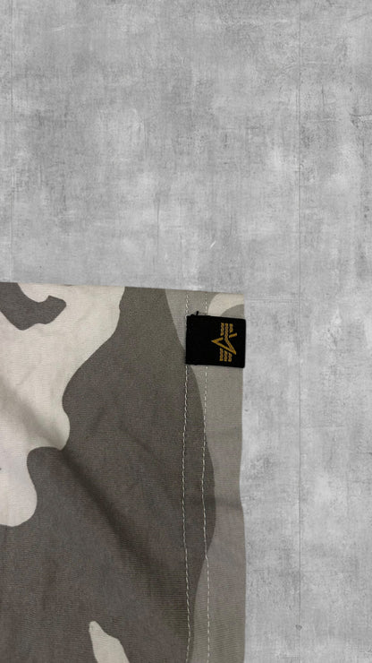 Alpha Industries T-Shirt Camouflage Grau XL