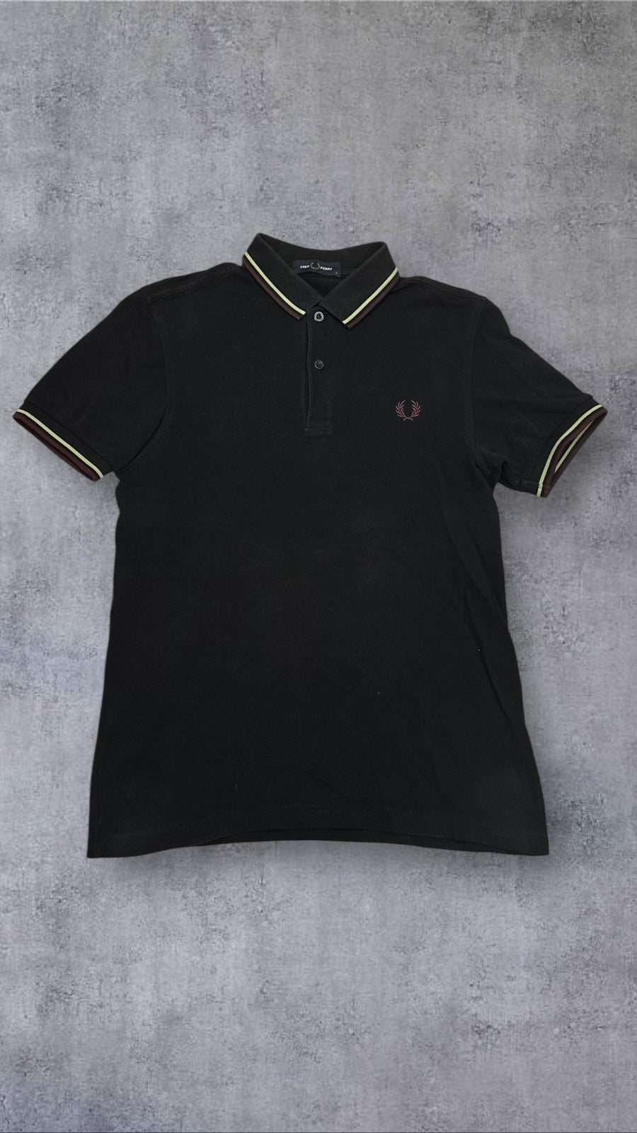 Fred Perry Polo Shirt Schwarz S
