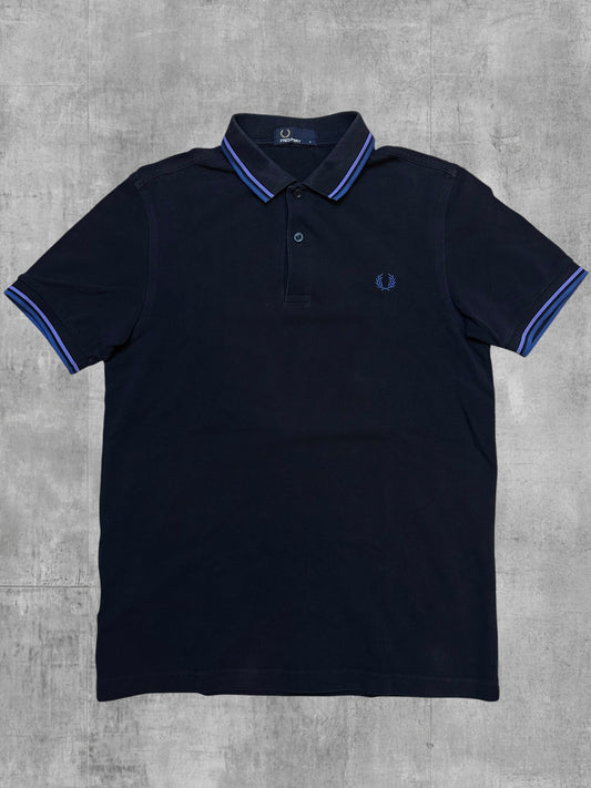 Fred Perry Polo Noir Violet Bleu S