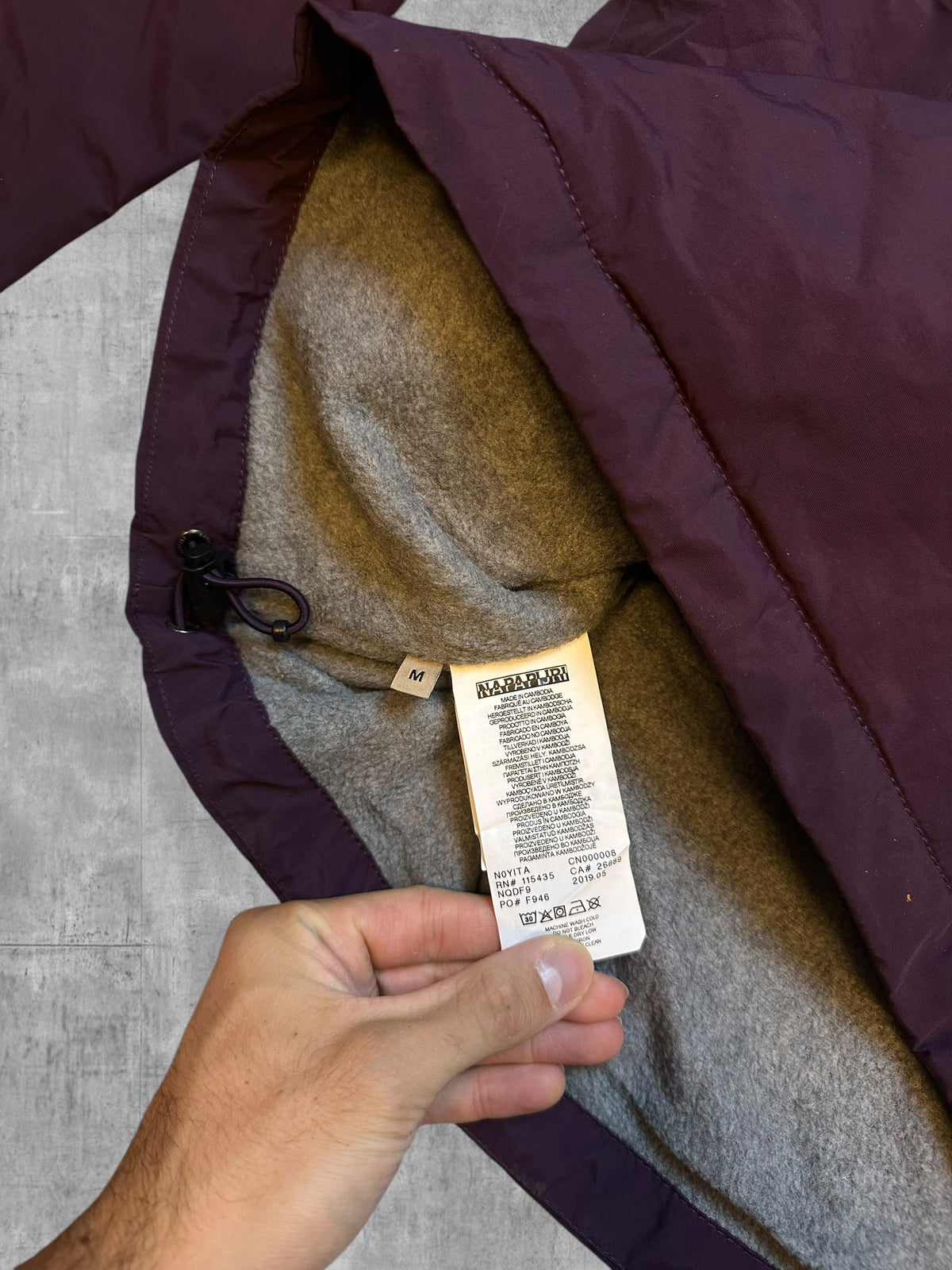 Napapijri Jacke Windbreaker gefüttert Weinrot M