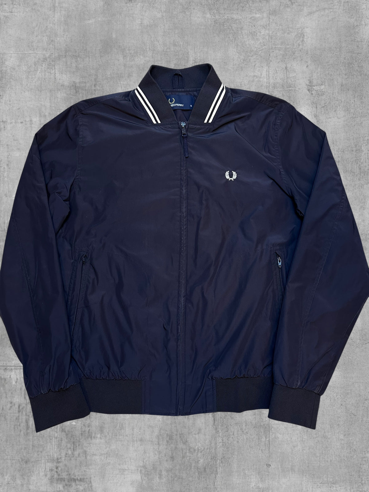 Fred Perry Bomberjacke Navy Blau S