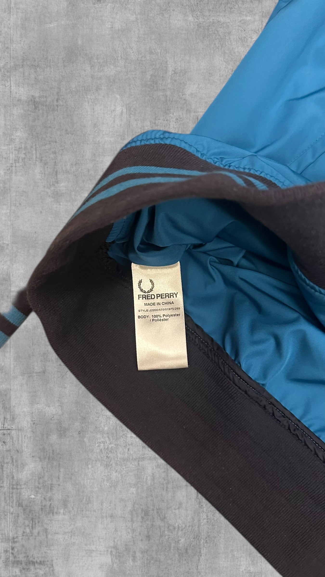 Fred Perry Bomberjacke Navy Blau Größe XL